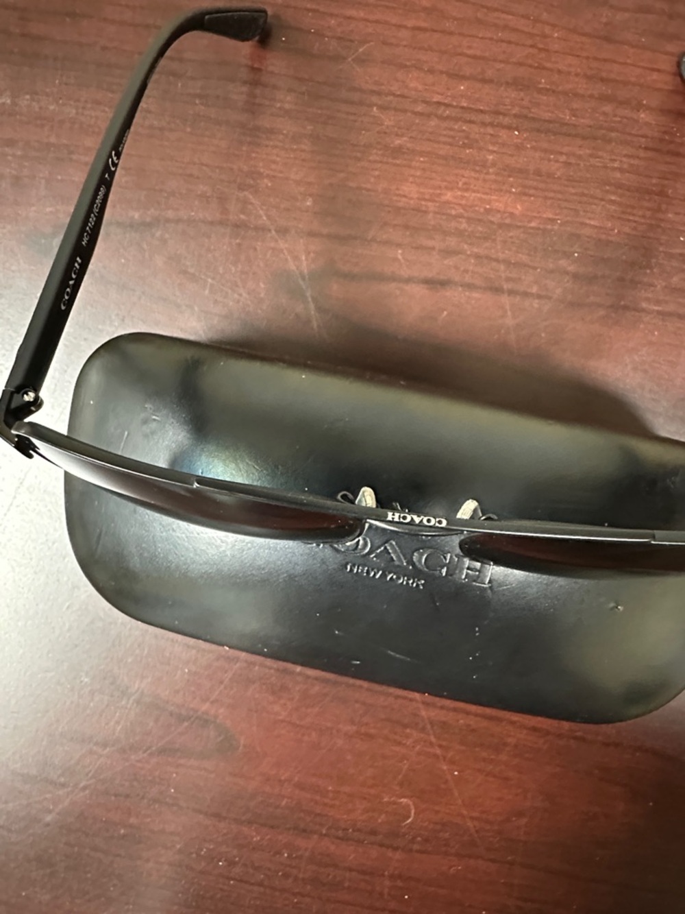 Coach Men's Sunglasses in Black and Gunmetal - Picture 3 of 7